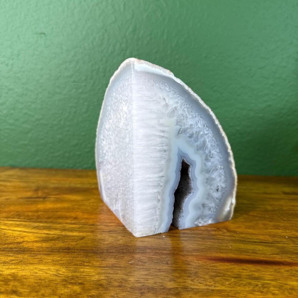 Agate Geode Standup Natural Crystal Stone Druzy Quartz